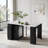 Extendable Dining Table with Storage and Power Outlet
