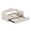 Lit de jour simple avec couchette escamotable avec ports USB et poches de rangement-736365010