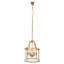 Dereham 6 - Light Brass Drum Pendant
