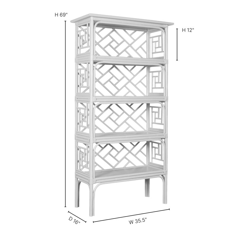 Chippendale Bookcase, Celery Green