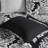 7 Piece Cotton Printed Comforter Set Black
