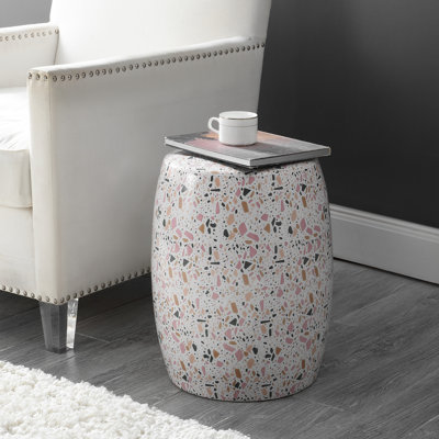 Keitaro Ceramic Accent Stool by Ivy Bronx