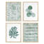 Forêt verte pastel aquarelle variété - ensemble de 4 reproductions de cadres photo simples-97762559-97762558