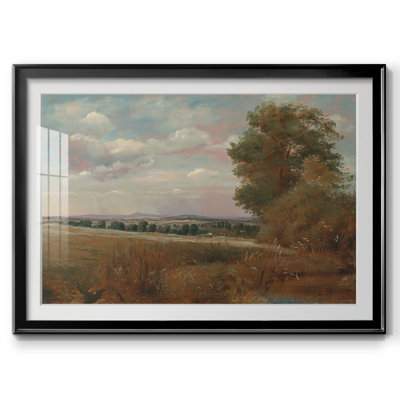 Hampstead Heath, regardant vers Harrow-John Constable, reproduction encadrée avec passe-partout et verre - 1821