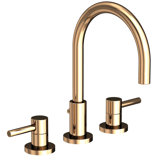 East Linear Widespread Bathroom Faucet with Drain Assembly