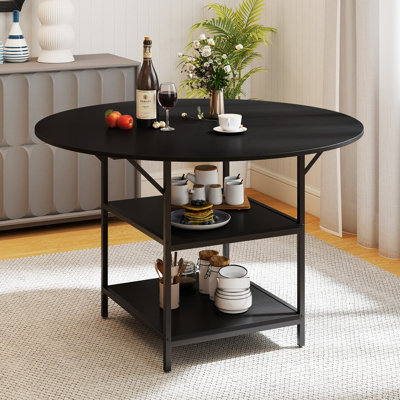 Round Metal Base Dining Table