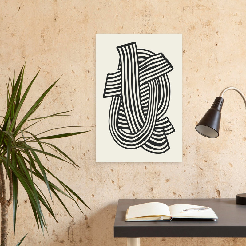 Art contemporain abstrait géométrique, H 24 po x l 16 po