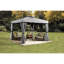 Abri de soleil pour pavillon de jardin en tissu souple 10 pi x 10 pi Sojag, gris