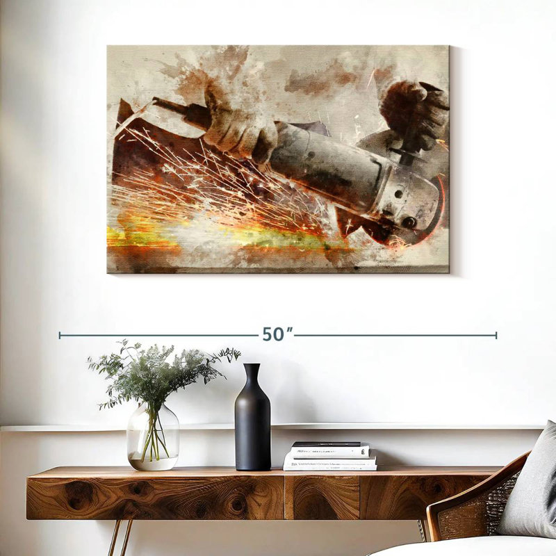 Alcaraz Metal Worker, 26" H x 39" W
