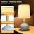 14" Modern Blue Ceramic Small Table Lamp with Pre-Assembled Shade-128308817