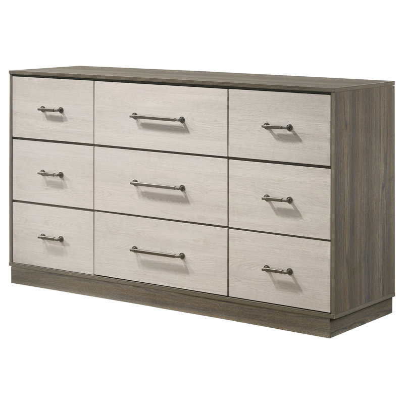 Litchfield 9-drawer Dresser Grey Oak