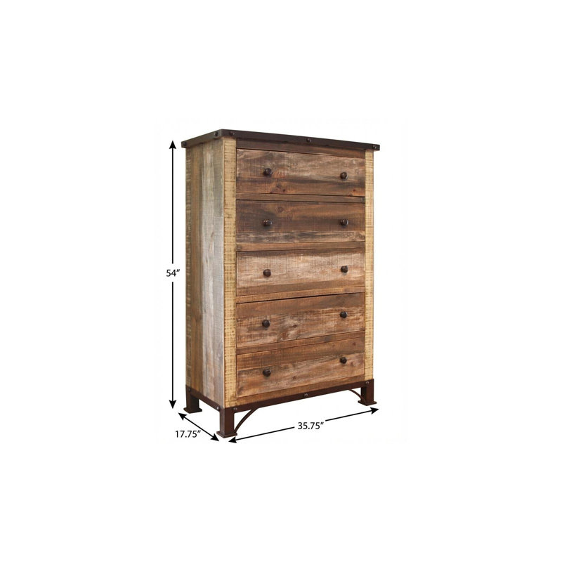 Commode 5 tiroirs 36 po