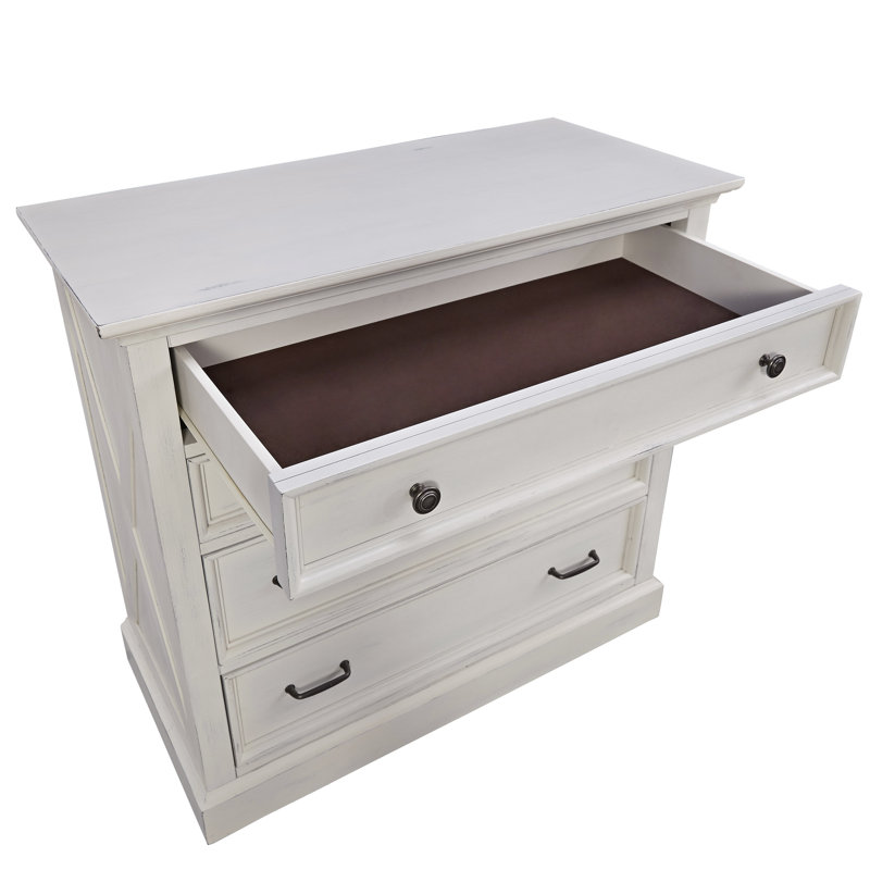 Lana 39" W 4-Drawer Solid and Manufactured Wood Dresser