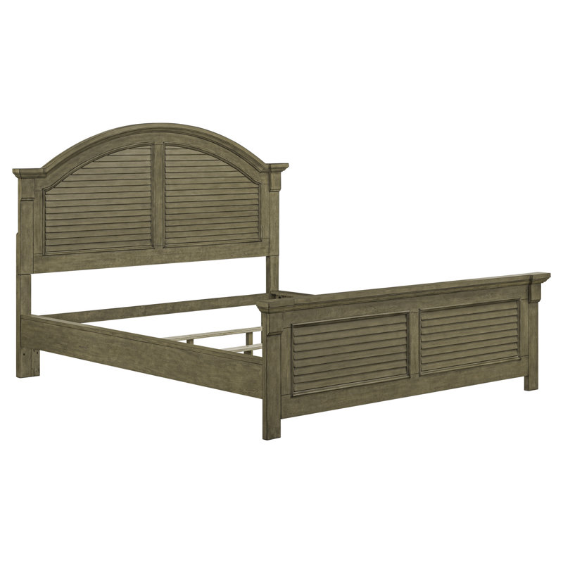 Queen Panel Bed, Queen, Tan