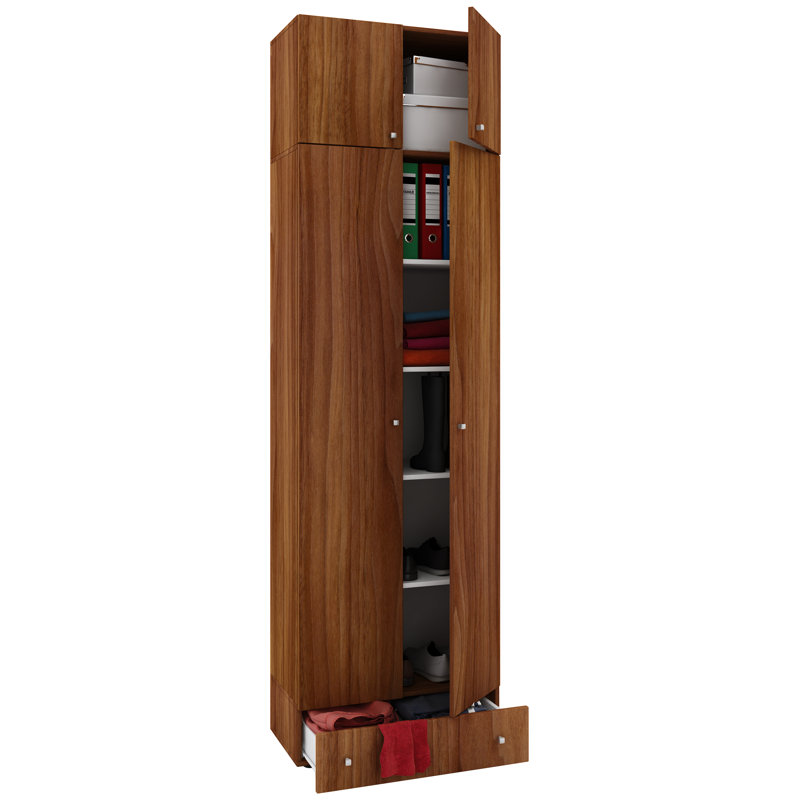 Fallon 2 -Door, Beige, 238cm H x 70cm W x 40cm D
