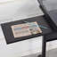 Table à dessin à manivelle réglable avec 2 tiroirs en métal (noir) et tabouret