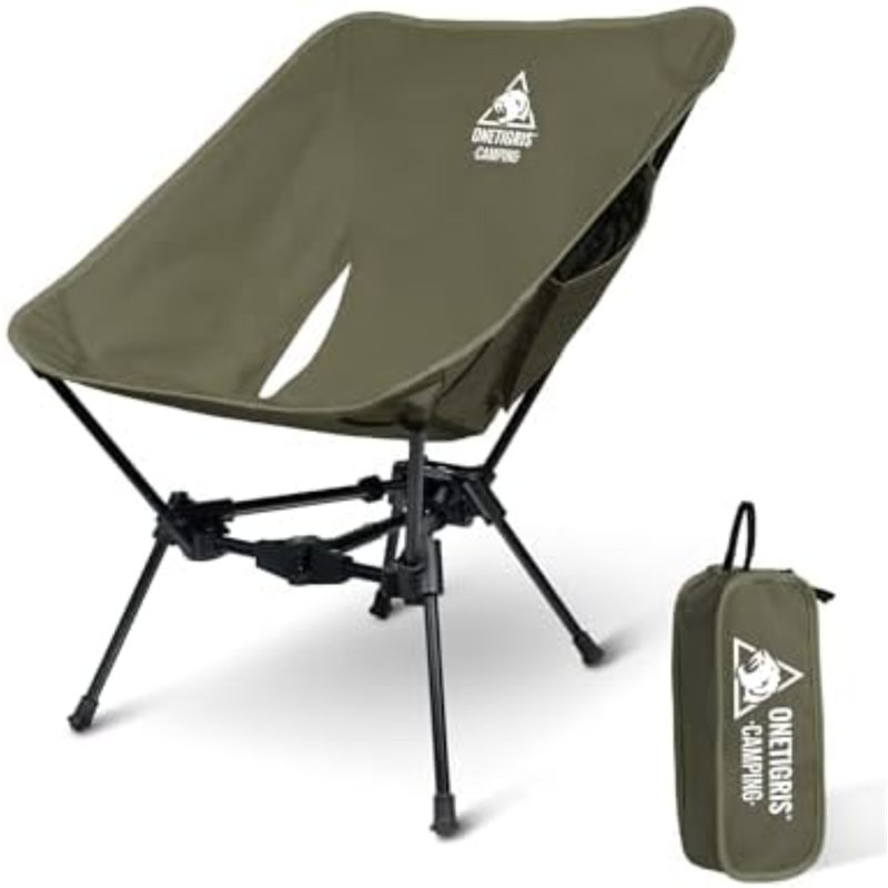 Chaise de camping Tigerblade, chaise de randonnée légère et pliable, capacité de 330 lb