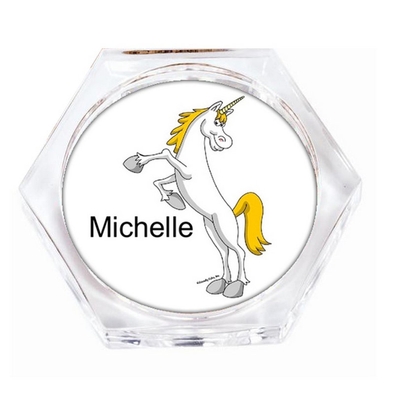 Ensemble de sous-verres personnalisables Unicorn - Sous-verre (4 sous-verres), Oui
