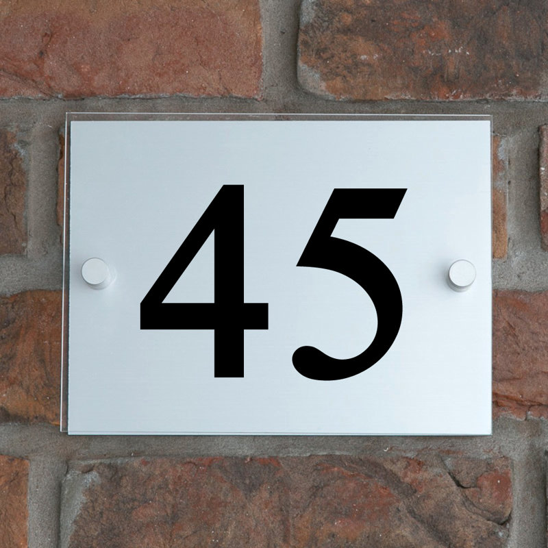 Champy 15cm H Plastic House Number, 45