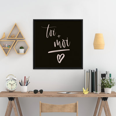 You + Me Print On Canvas
