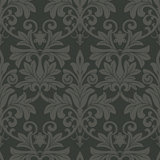 Rococo Relief - Obsidian Wallpaper
