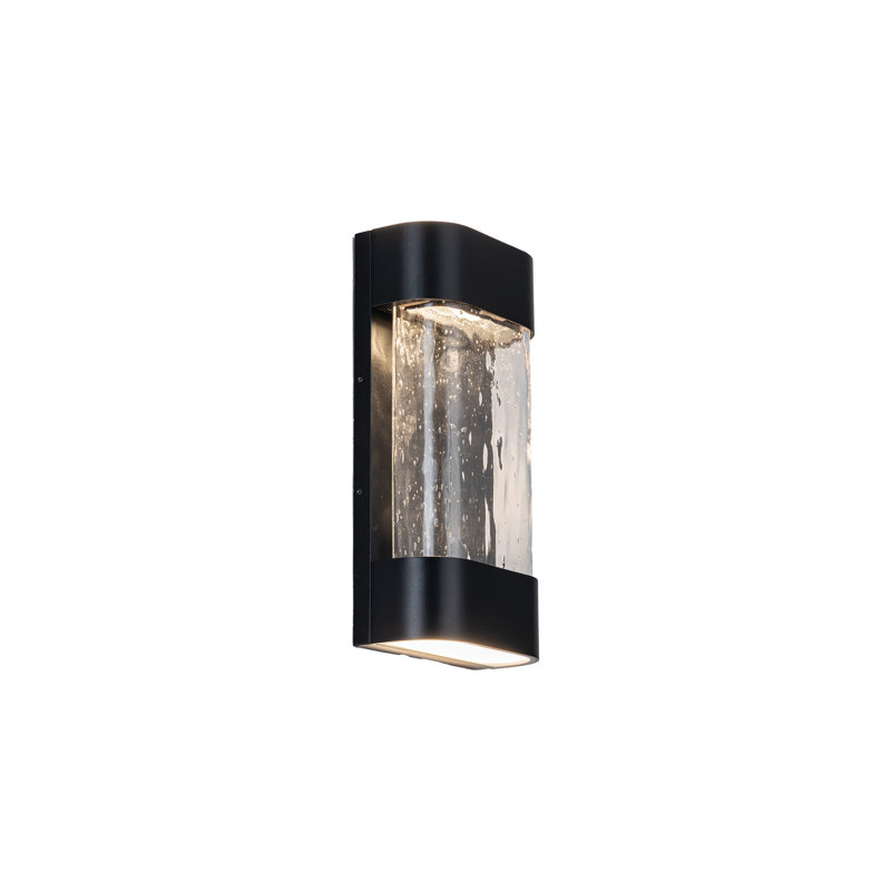 Moondew 1 - Light LED Outdoor Flush Mount, 12" H x 6" W x 3" D, 21 W