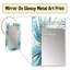 Anacarina Oceanic Dreamscape, motif tropical - miroir mural décoratif tropical, miroir floral-420470233