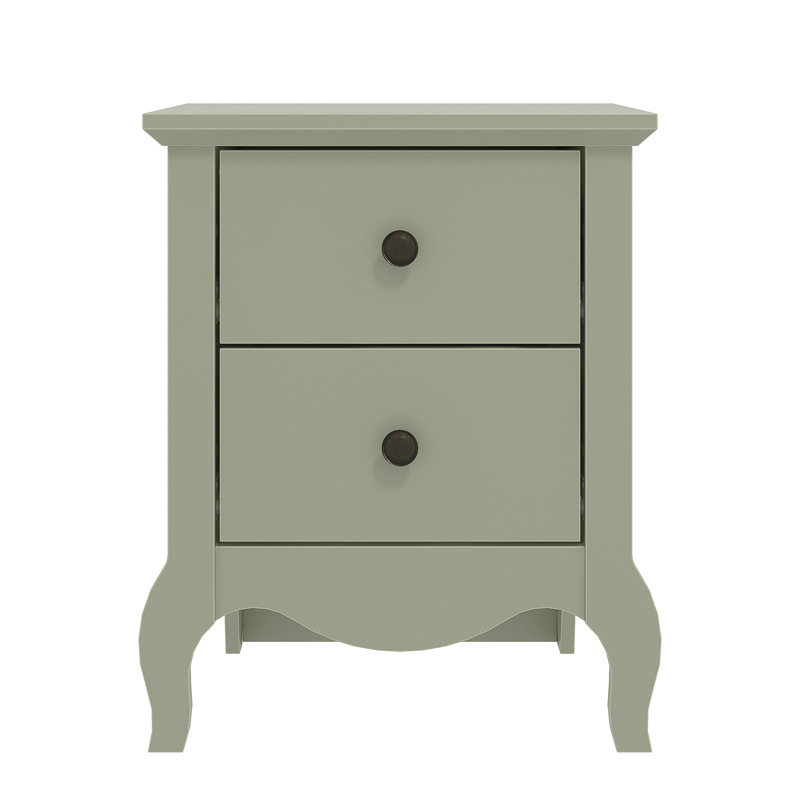 Sterra Manufactured Wood Bedside Table, Sage Green