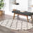 Mansel Trellis Area Rug for Living Room Bedroom Dining Room, Off White/Charcoal-2051445254