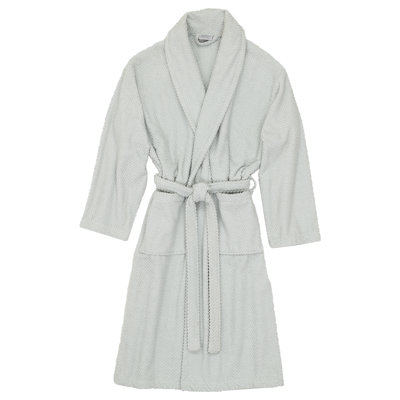 Peignoir unisexe 100% coton turc à chevrons