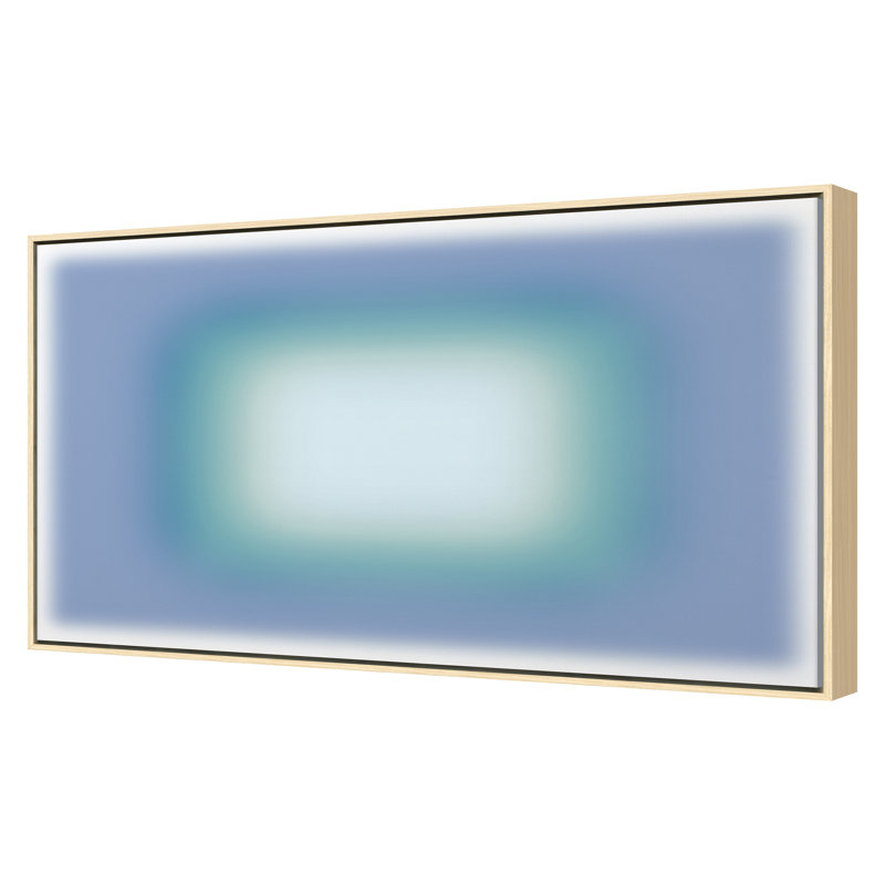 Blur Continuum 5 Print by Renee Stramel, 24" H x 40" W x 1.88" D, Maple Framed