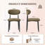 47cm H Fabric Upholstered Upholstered Back Side Chair in Green-343002183