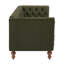 Canapé Chesterfield capitonné avec coussins à ressorts ensachés et pieds en bois d'hévéa