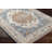 Oriental Machine Woven Polyester Area Rug in Blue-70927564