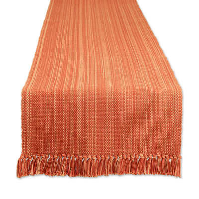 Farmhouse Braided Stripe Table Runner Collection(Spice)