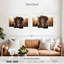 Tête de lion grunge sur toile 4 pièces-92763720