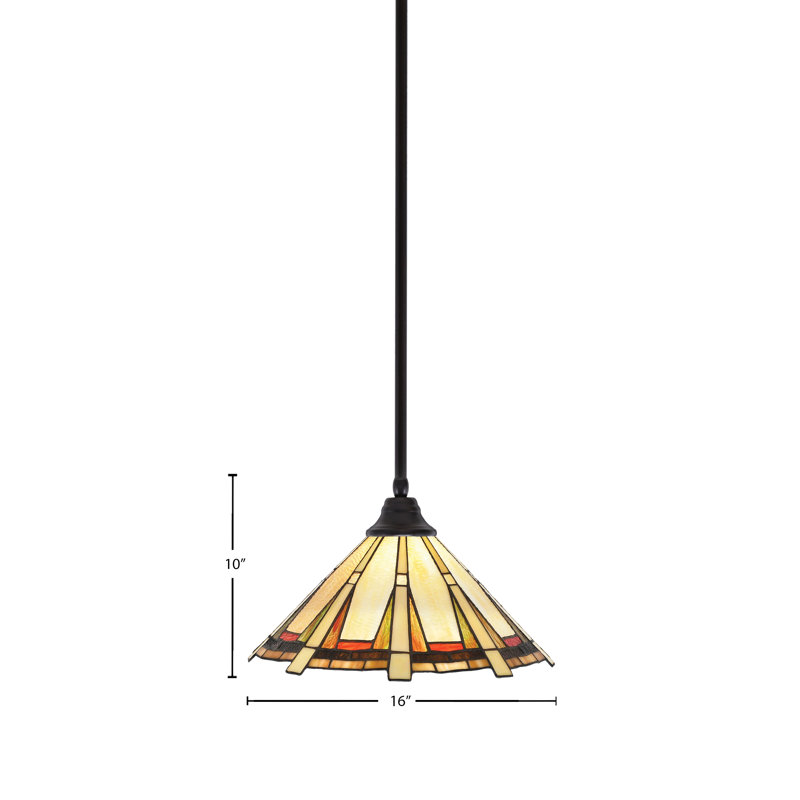 Luminaire suspendu simple à 1 lumière Edge, Espresso