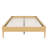 Modern Minimalist Bamboo Platform Bed Frame with Metal Support and Easy Assembly-681083602