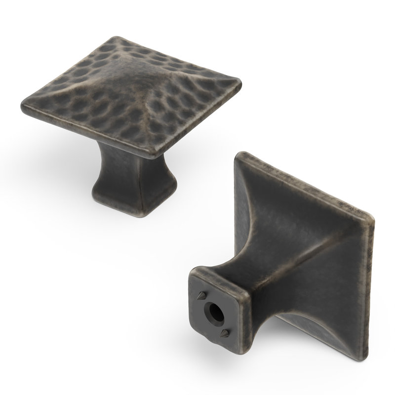 Paquet multiple de boutons carrés de 1 1/4 po Craftsman, Antique Windover