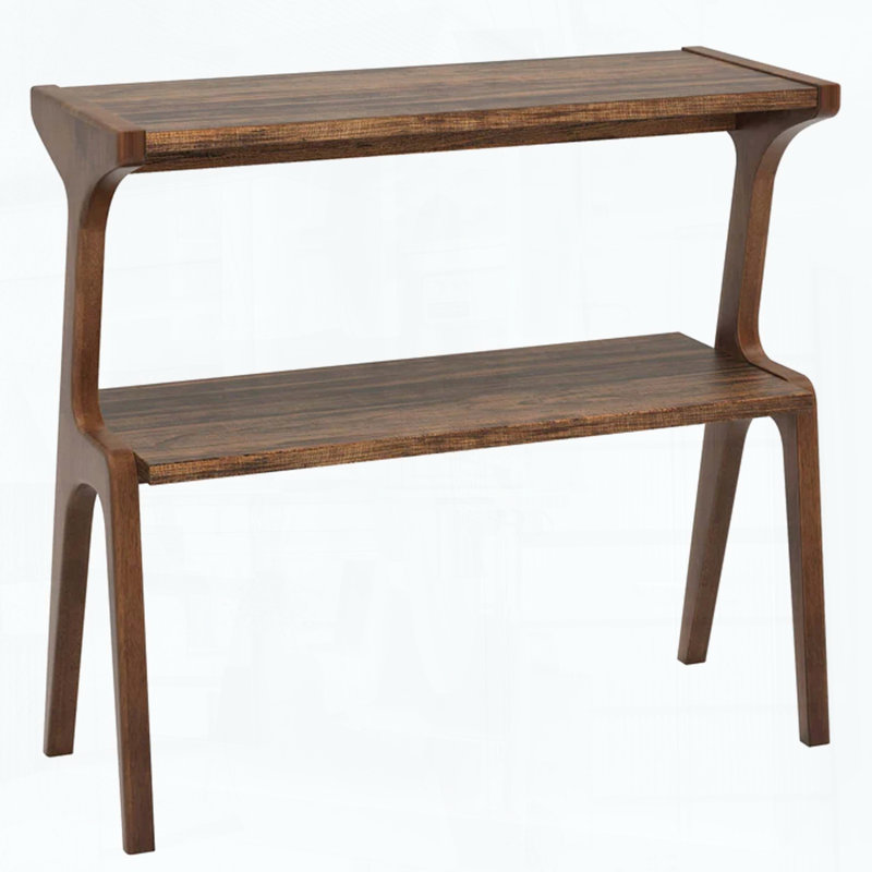 Table de bout à 2 niveaux style contemporain, Cherry