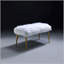 Banc avec pieds droits