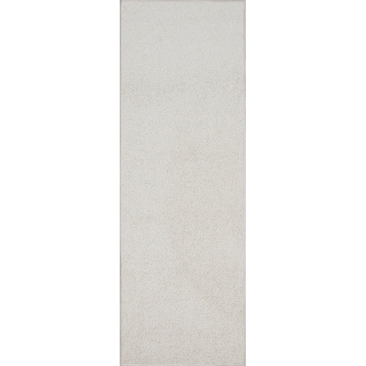 Latitude Run® Solid Color Custom Size Runner Area Rugs Off White