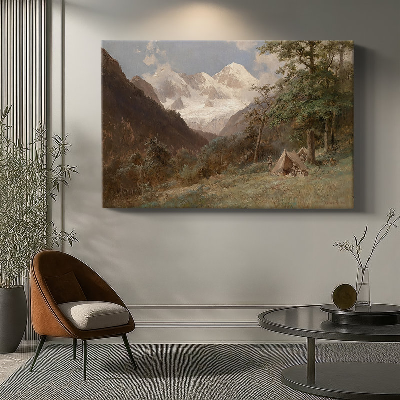"Edward Camp" par Edward Theodore, art mural sur toile tendue de qualité musée, 24 x 36