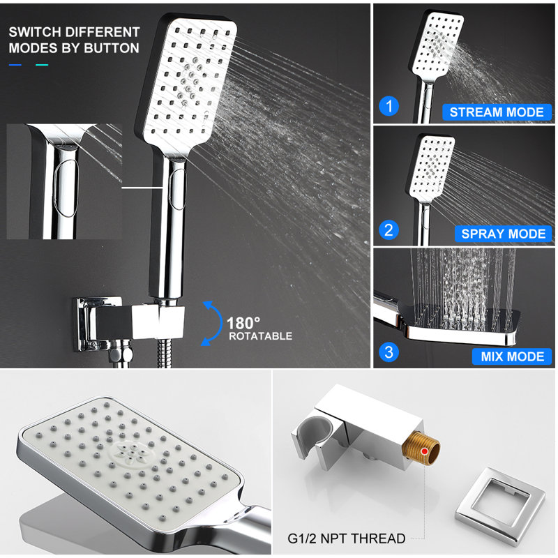 All-In-One Kit with Rough in-Valve, Chrome
