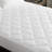 Overfilled Deep Pocket Mattress Pad White-659132921