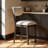 Upholstered Solid Wood Bar Stool-1393263162