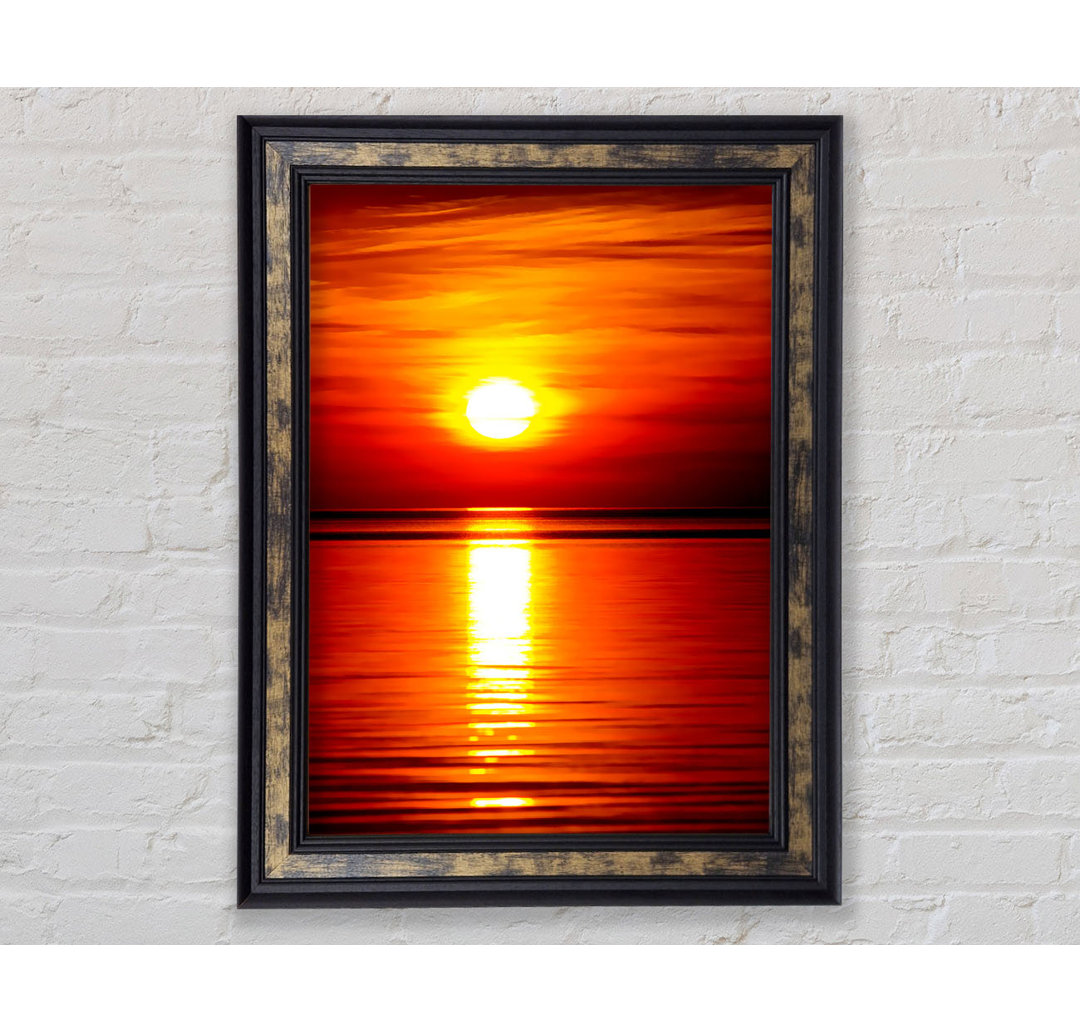 Reflections Of The Golden Sun - Einzelne Bilderrahmen Kunstdrucke