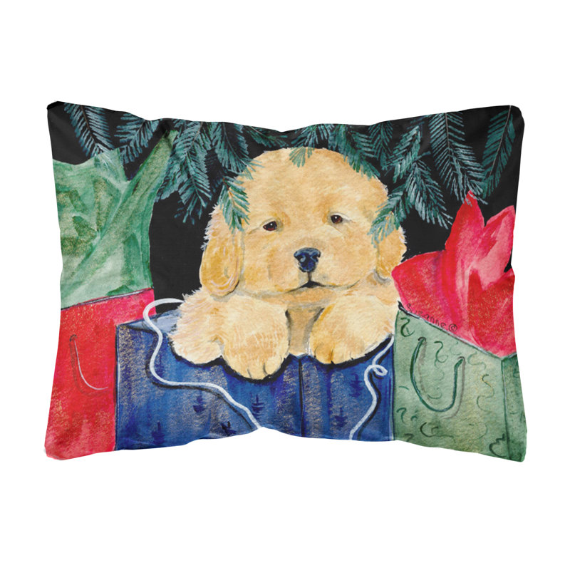 Coussin décoratif intérieur/extérieur golden retriever