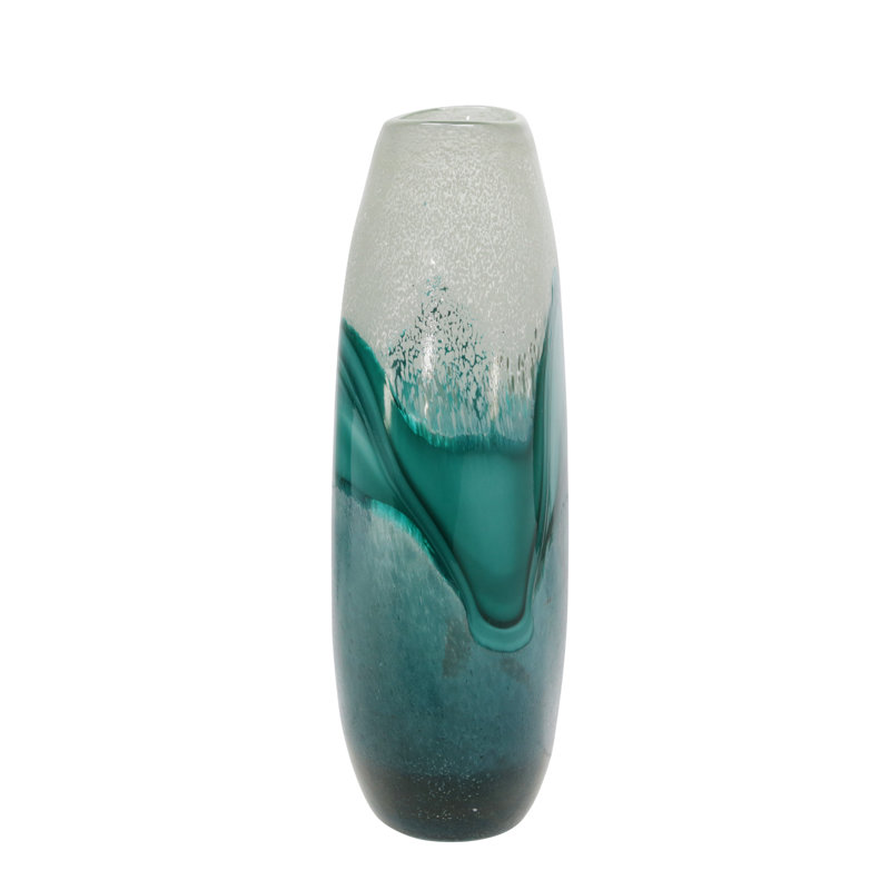 Vase en verre artisanal