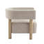 Chaises d'appoint douillettes, fauteuil moderne et en bois de 30,5 pouces pour la maison